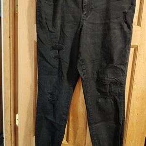 Maurices Black Straight Leg Jeans